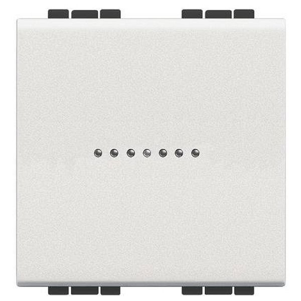 Выключатель одноклавишный BTicino LIVING LIGHT, алюминий, N4051M2AN