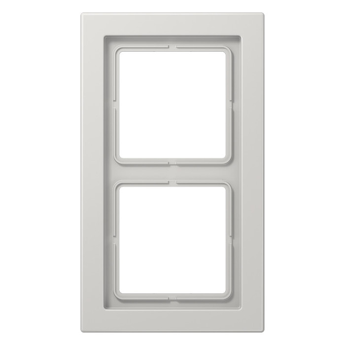 Рамка 2 поста Jung LS DESIGN, светло-серый, LSD982LG